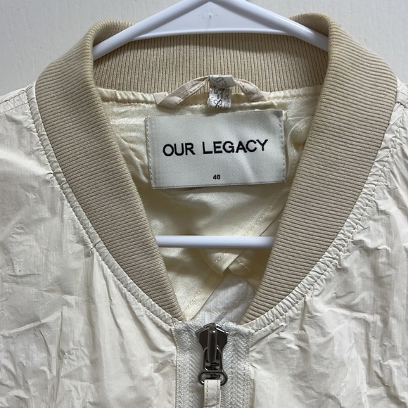 Our Legacy Men's Cream Bomber Jacket | Size M - Picture 3 of 12